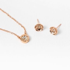 Coach Earrings & Necklace Set